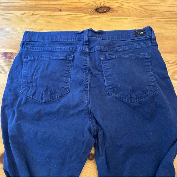 Angry Rabbit Anthropologie made In The USA stretch pants blue size 10/12 - Picture 3 of 9